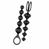 Satisfyer Love Beads (set of 2)(Black) - black