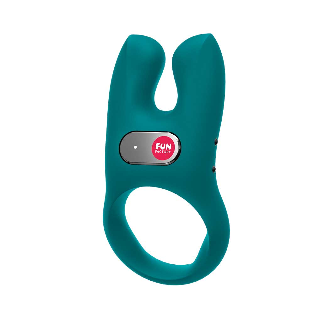 Fun Factory NŌS Vibrating Cock Ring - Deep Sea Blue