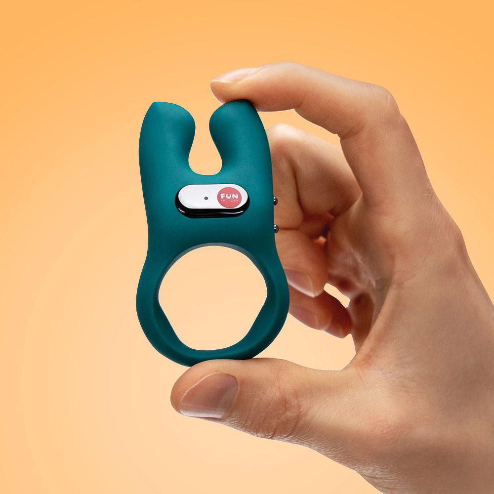 Fun Factory NŌS Vibrating Cock Ring - Deep Sea Blue
