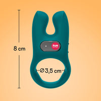 Fun Factory NŌS Vibrating Cock Ring - Deep Sea Blue