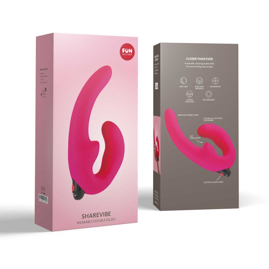 Fun Factory ShareVibe Strapless Double Dildo Pink