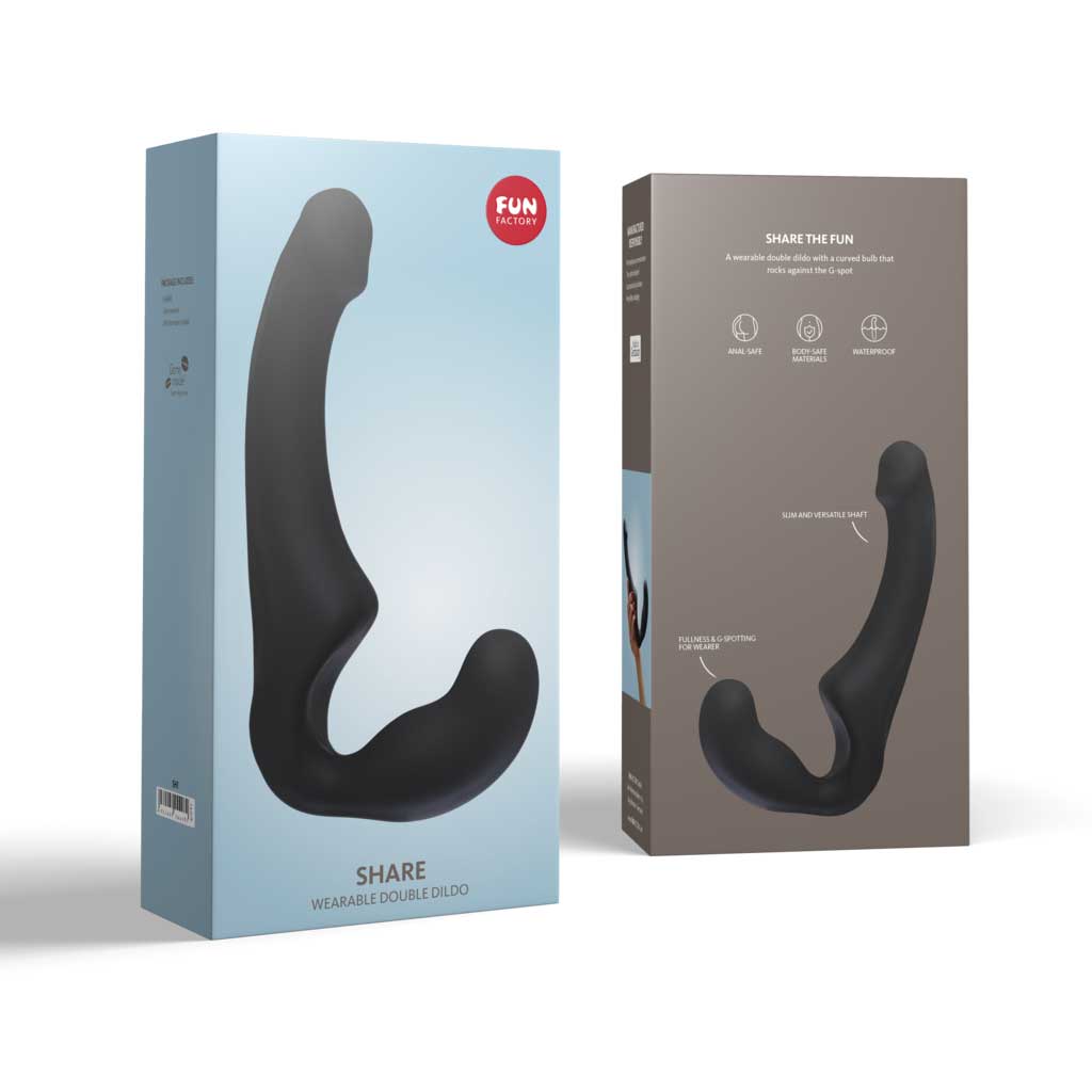 Fun Factory Share Strapless Double Dildo Black