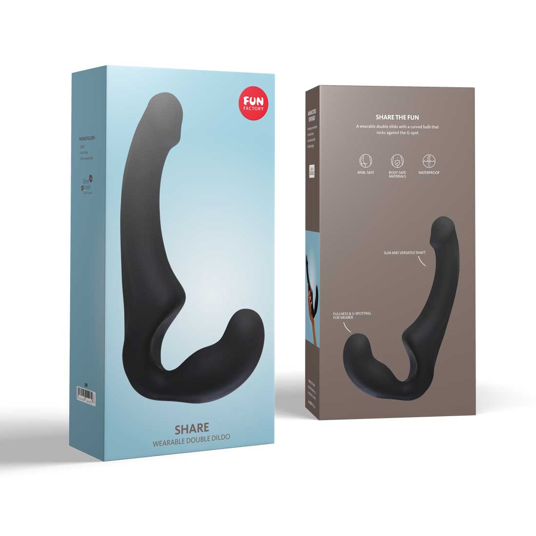 Fun Factory Share Strapless Double Dildo Black