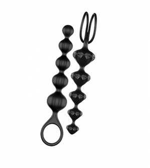 Satisfyer Love Beads (set of 2)(Black) - black